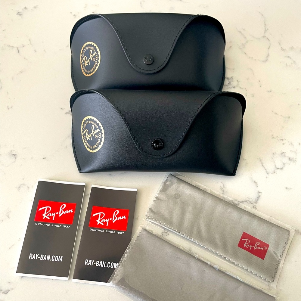 2pcs Ray Ban Sunglasses Case